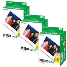 3 x Fujifilm Instax WIDE Film (60 Shots) for Fuji Wide 300 210 Instant Cameras