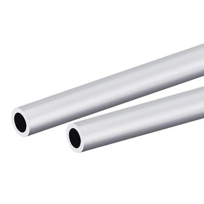 2pcs 6063 Aluminium Rundrohr 12mm AD 8mm Innendurchmesser 250mm Länge Rohr