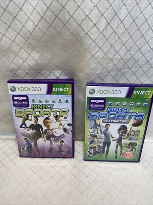 Kinect Sports Bundle - Original & Season Two Xbox 360 Games in Cases with Manual