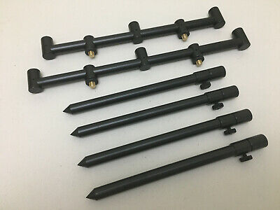 16mm 2 x 3 Rod Aluminium goal post Buzz Bars & 4 x 25-40 cm bank sticks case