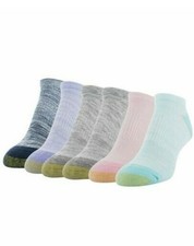 Gold Toe 6 Pack Cool No-Show Socks, shoe size 6-9, arch support, cushioned foot