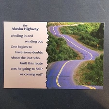 State of Alaska, Famous Alaska Highway, Artic Circle Enterprises Postcard