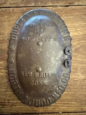 Horse Curry Comb North & Judd Mfg Co New Britain CT Anchor Brand 1909 Patent