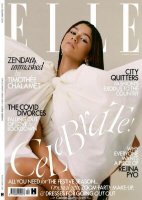 Elle & Harper's Bazaar Magazine 2-pack | Dec 2020 | Zendaya