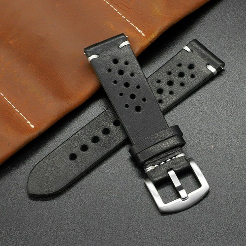 Schnellspanner Echtleder Unisex Vintage Armbanduhr Armband 18/20/22/24 mm - Bild 13 von 21