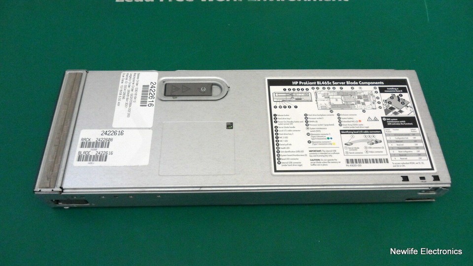 HP 403435-B21 ProLiant BL465c Base Blade Server Blade Senza CPU/ RAM ...