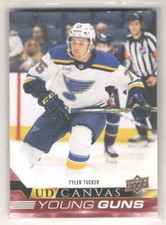 2022-23 Upper Deck Young Guns UD Canvas C371 TYLER TUCKER RC Blues