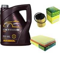 Mannol 5L Extreme 5W-40 Motor-ÖL+Mann-Filter FüR Vauxhall Corsa Mk Ii C W5L F08