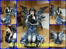 FAIRY HADAS ELFEN FEES FATA FATINA IN GINOCCHIO GATTO CAT NERO NO LES ALPES