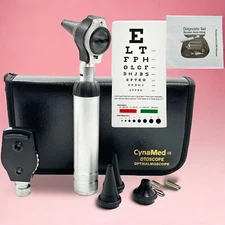ENT DIAGNOSTIC OTOSCOPE + OPHTHALMOSCOPE + EXTRA SPECULA + 2 FREE EXTRA BULBS