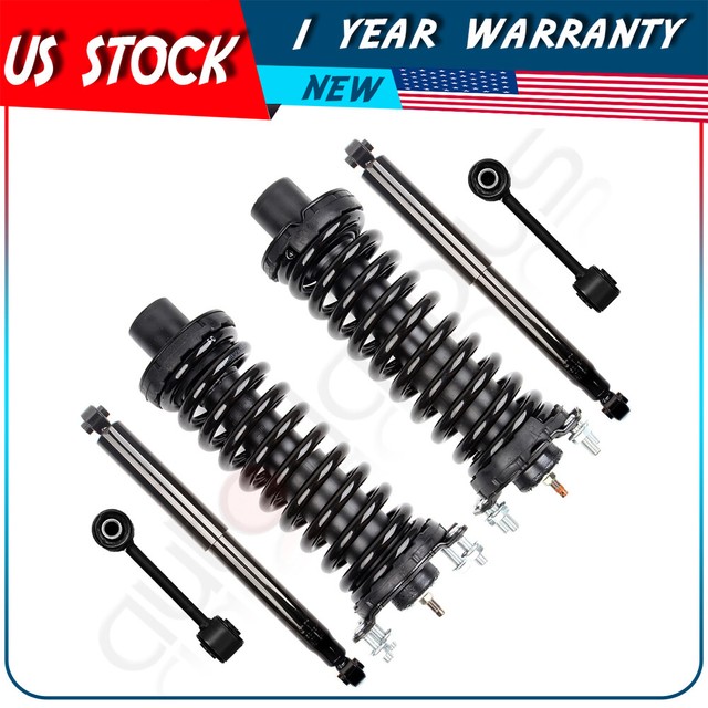 For 20022007 Jeep Liberty Front Complete Struts Shocks Sway Bar Link