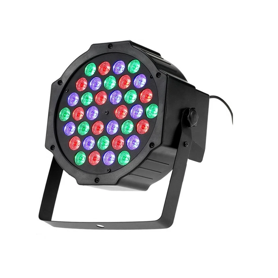 Faro Rgb 36W Faretto 36 Led Vari Colori Discoteca Sensore Sonoro Luce Colorata - - Immagine 2 di 4