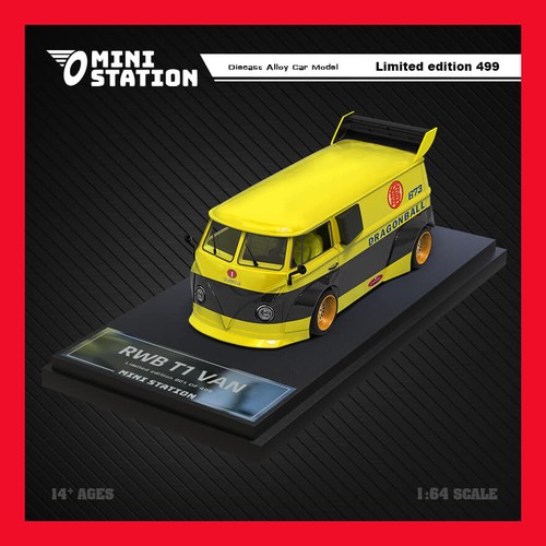 Miniature VW T1 Bus Widebody édition Noël 2024 - Échelle 1:64 Par Mini Station