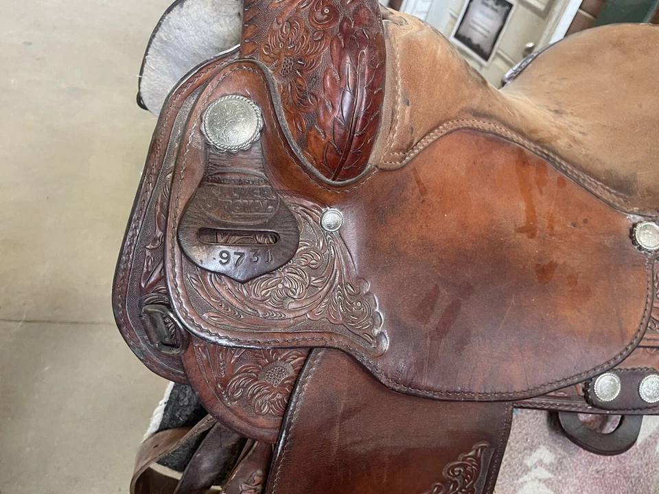 Серебряное королевское западное седло - Изображение 4 из 4