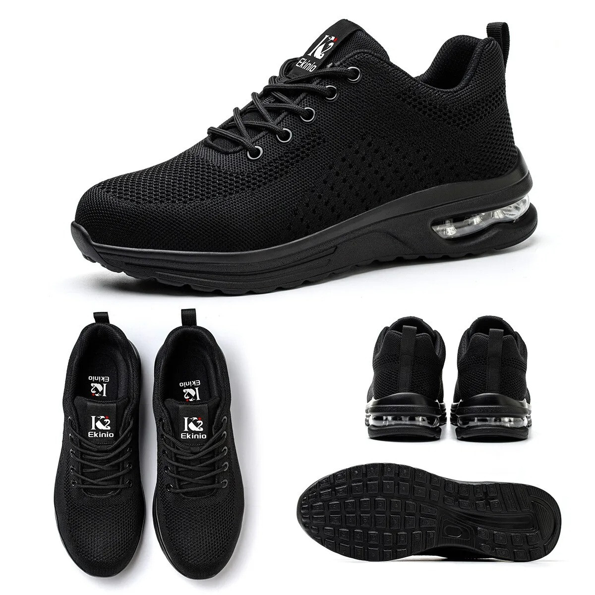 Chaussures de sécurité homme avec coussin d'air noir taille 42 anti-crevaison