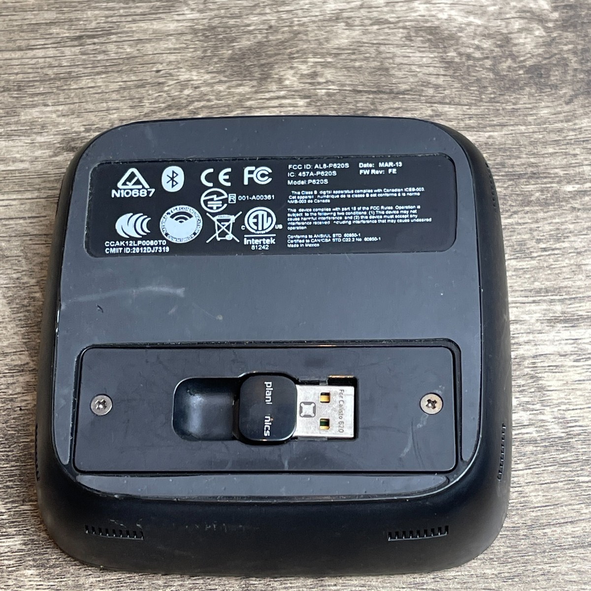 Plantronics Calisto P620S Black Wireless Bluetooth USB