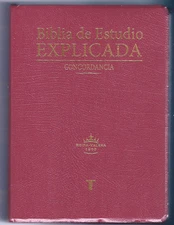 Biblia de Estudio Explicada Concordancia - Spanish-Vinyl Bound-Reina Valera 1960