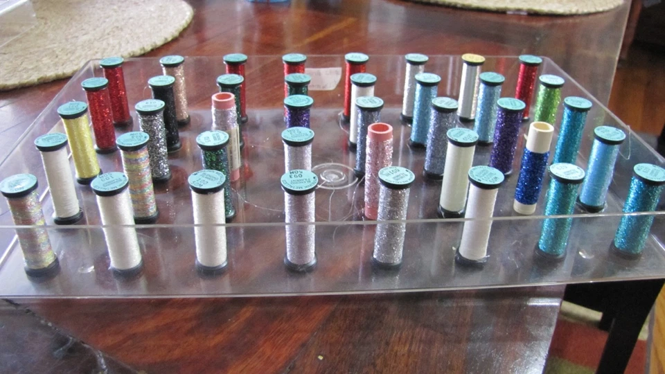 Kreinik Metallic Embroidery Threads Lot Of 40 with case! - Image 3 of 4