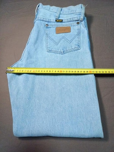 Herren Wrangler Jeans Blau Denim 33 / L / 48