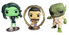 Funko Pop Vinilo She-Hulk Abogado Figura Paquete X 3 Marvel Suelto En muy buena condición