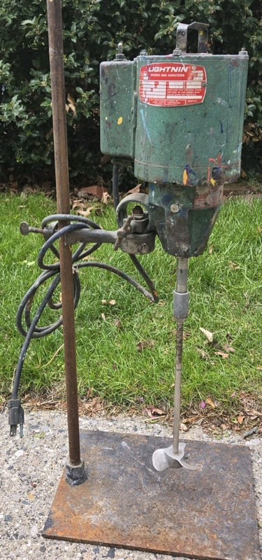 Lightnin Model 11 Ring Clamp-On Mixer, See Video