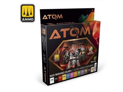 AMMO MIG - ATOM Acrylic paint set Basic Wargames Colors I 20706