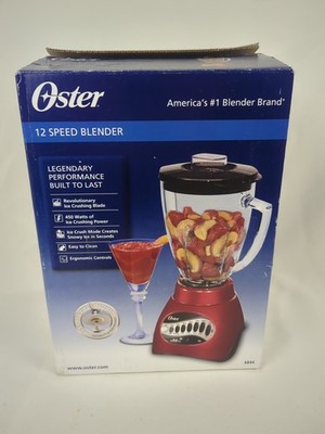 Oster Blender Red Model No.6844 Metal Drive 6 cup 12 Speed Brand