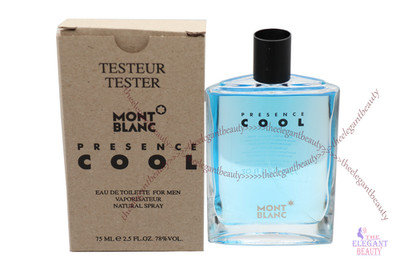 PRESENCE BY MONT BLANC COOL 2.5 OZ EDT SPRAY FOR MEN NEW IN TESTER BOX SAME AS