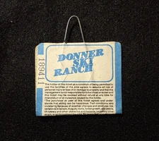 DONNER SKI RANCH Vintage Ski Lift Ticket CALIFORNIA Resort Travel Souvenir