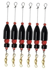  Carolina Rigs for Bass Fishing- Freshwater Saltwater - Brass 3/8 Ounce Black