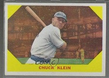 1960 Fleer Baseball Greats Chuck Klein #30 HOF 0a3