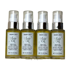 4 Pack Trader Joe's Hair Oil Smooths Frizz Protect From Heat 1 OZ