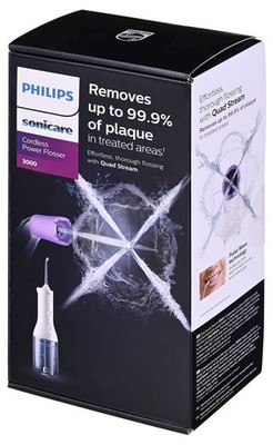 Philips Sonicare Cordless Power Flosser 3000 HX3826/31 Weiß USB 3 Modi