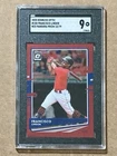 2020 Panini Donruss Optic #150 Francisco Lindor SGC 9 Mint Red Pandora Prizm /79