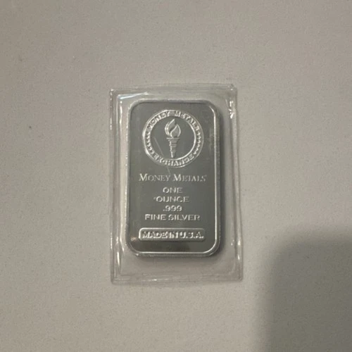 Money Metals Exchange 1 oz .999 Fine Silver Bar Made in USA