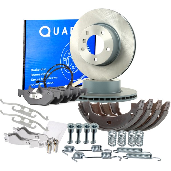 Quaro Bremsscheiben 300Mm BeläGe Bremsbacken Satz Hinten FüR Bmw E90-E93 E81-E88-image