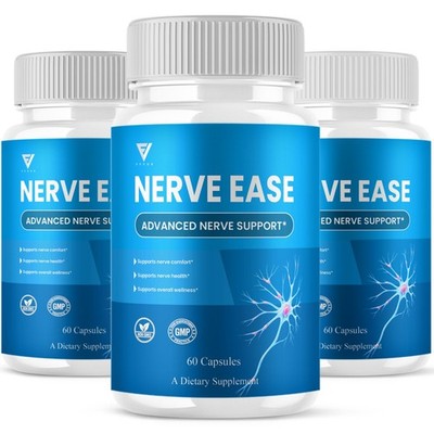(3 Pack) Nerve Ease Advanced Support, NerveEase Health Pills (180 Capsules)