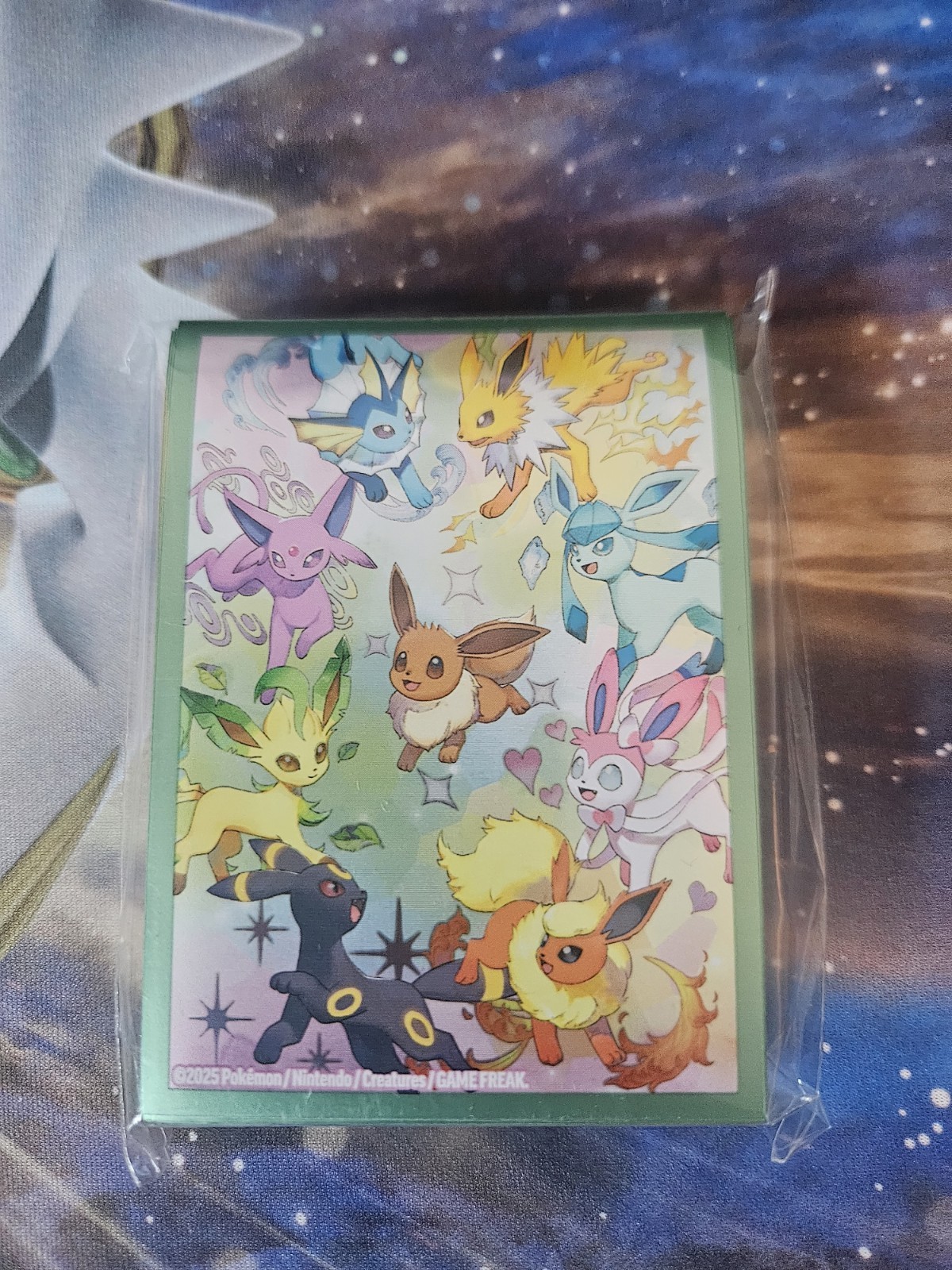 Eevee Card Sleeves 65ct From Pokemon Prismatic Evolutions SPC