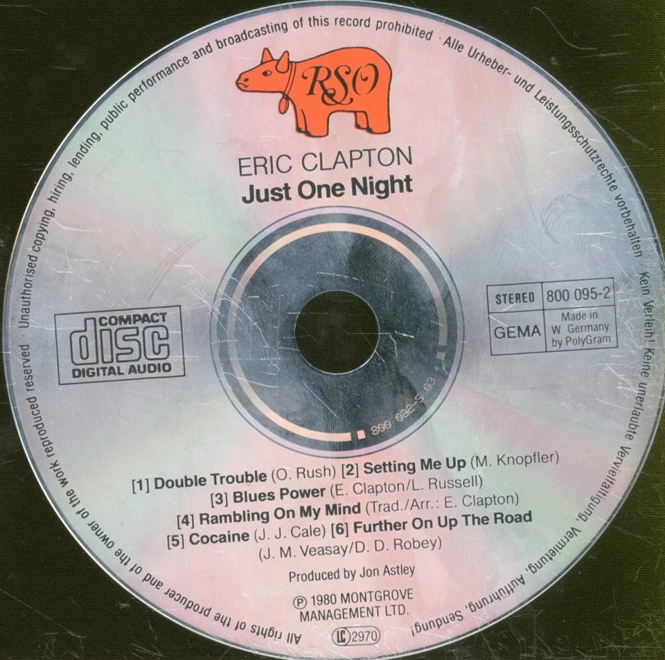 Eric Clapton Just One Night double CD Europe Polydor with booklet in large jewel - Bild 4 von 4