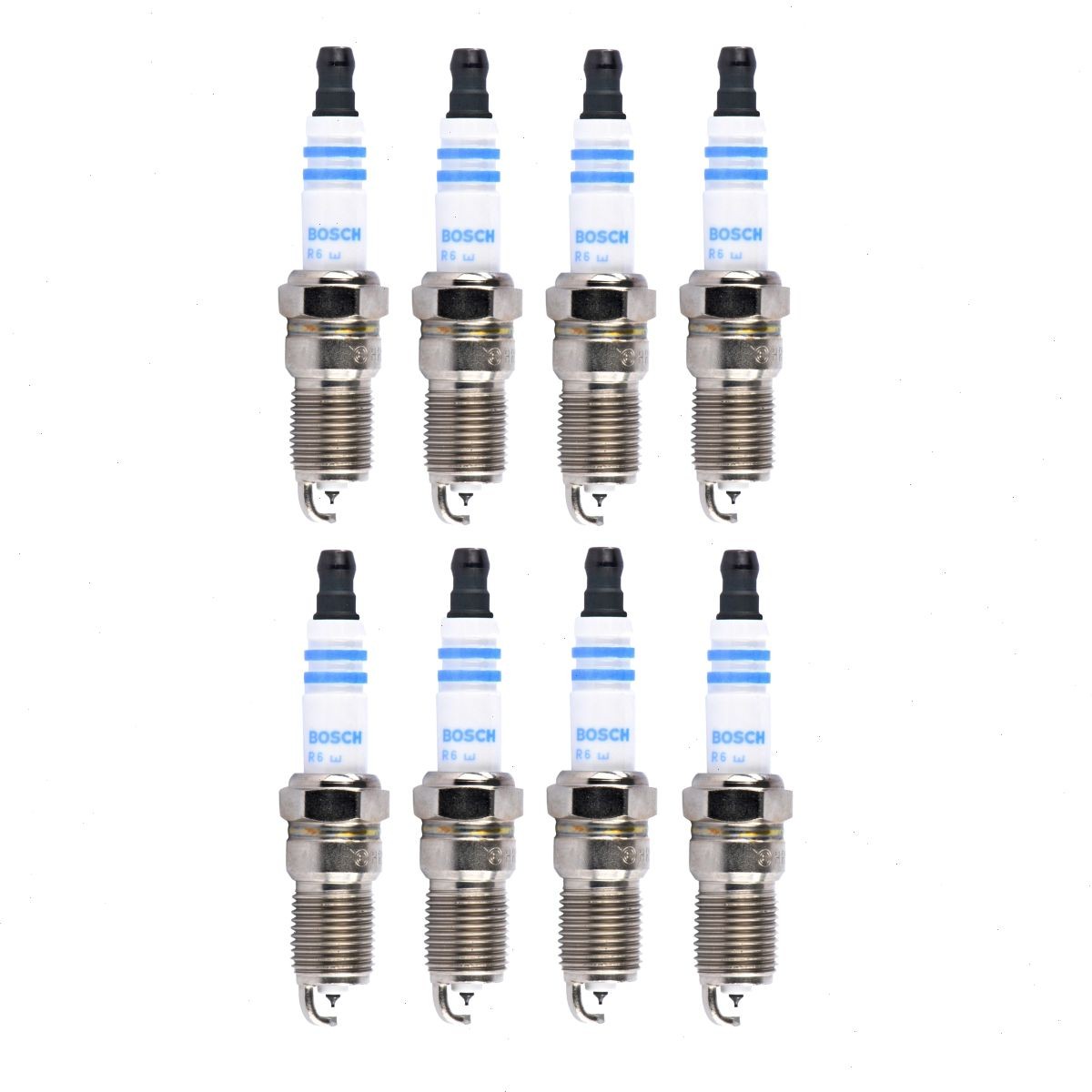 8 pc Bosch Double Iridium Spark Plugs for 1999 GMC Sierra 2500 5.3L 6.0L V8 ho