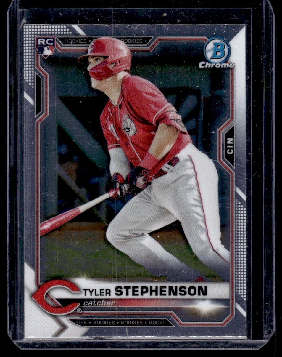 2021 Bowman Chrome Tyler Stephenson RC Cincinnati Reds #87