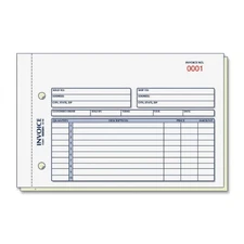Rediform Invoice Form - 50 Sheet[s] - Stapled - 2 Part - Carbonless - 5.50" X
