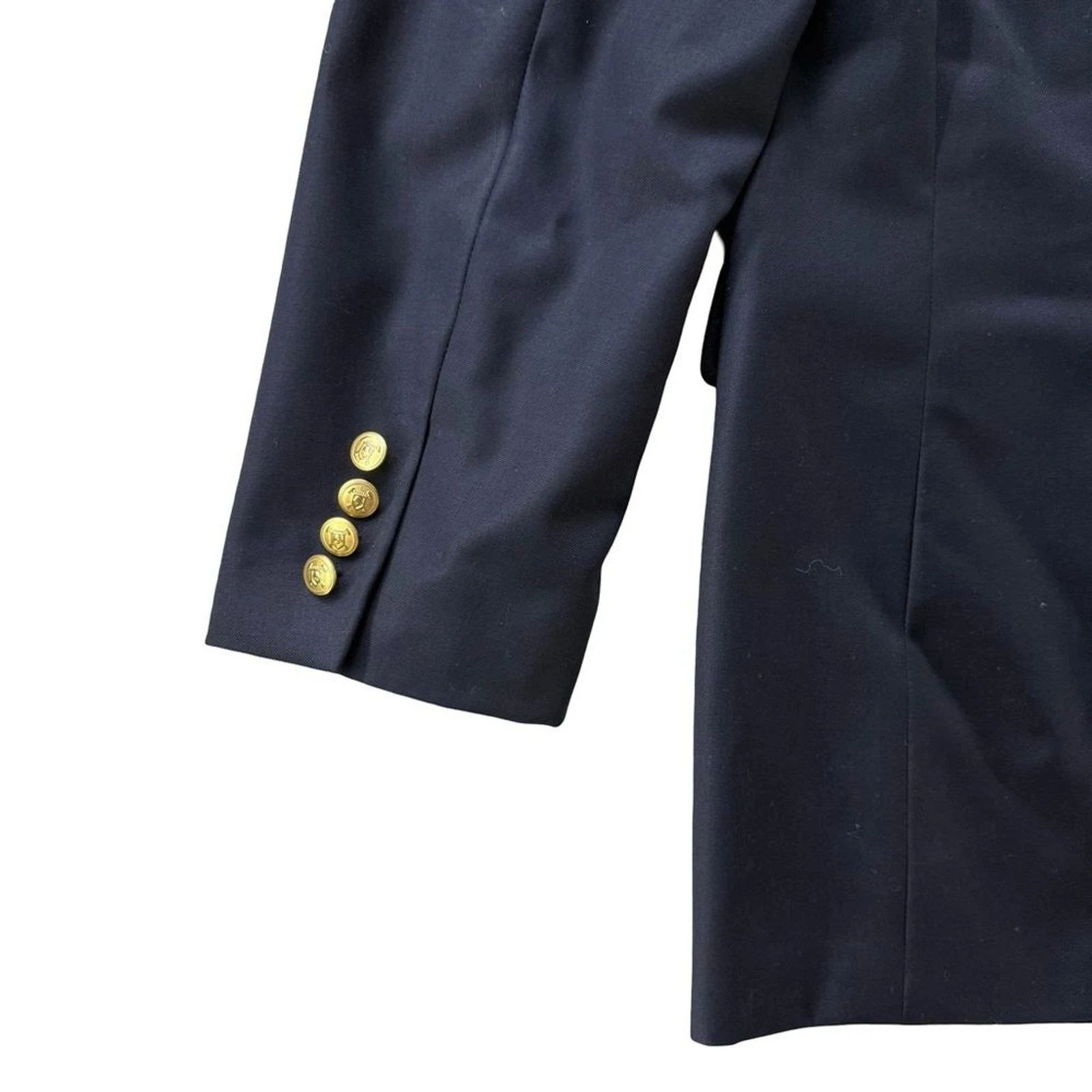 Ralph Lauren The Iconic Doeskin Two-Button Navy Blazer with Gold Buttons 42L image 5