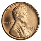 GEM BU RED 1945-D LINCOLN WHEAT CENT PENNY *UPGRADE YOUR ALBUM!*