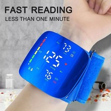Rechargeable Wrist Blood Pressure Monitor LED Screen BP Machine - New