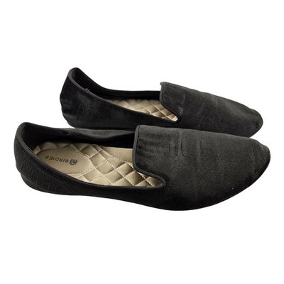 Birdies Starling Charcoal Gray Velvet Loafers Flats Womens Size 9 Casual Comfort