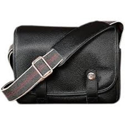 OBERWERTH HARRY & SALLY LEATHER CAMERA BAG BLACK BLACK NEVER USED & DUST BAG