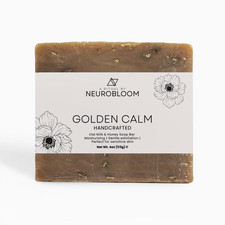 Neurobloom Golden Calm Handcrafted Oat Milk Honey Soap Bar