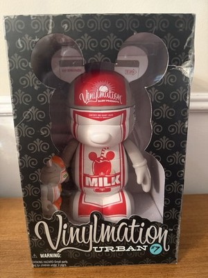 Disney Vinylmation Urban Series #7 Milk Carton 9'' & Orange Juice 3'' Ltd Ed 1500