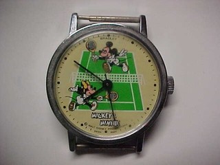MICKEY & MINNIE MOUSE TENNIS WATCH SWISS NO WRIST BAND